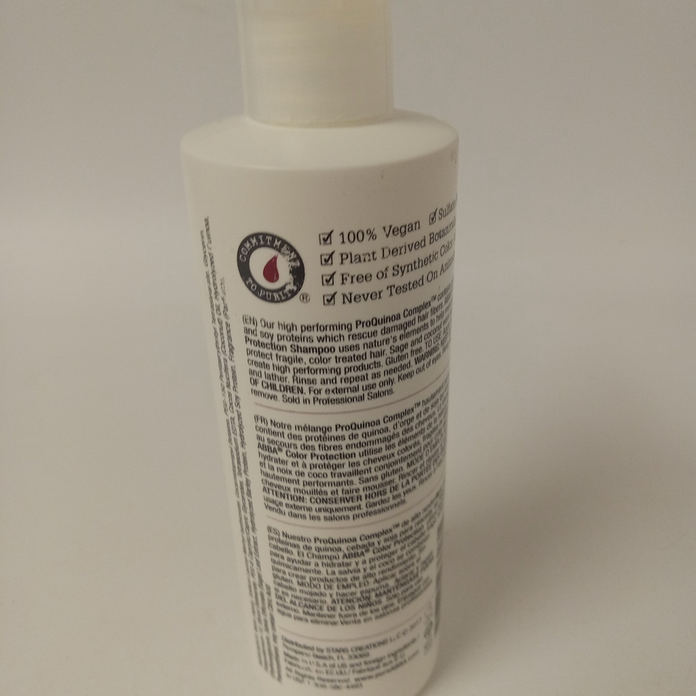 Abba Pure Natural Hair Care Coconut Sage Color Protection Shampoo 8oz (236ml)
